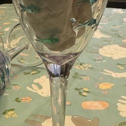6 Plastic Fish Design Wine Glasses 