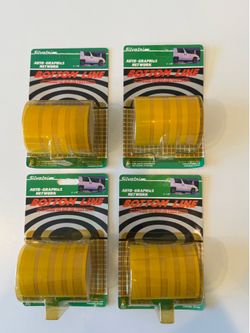Yellow pinstripes  VTG 3” x 22” package of 4
