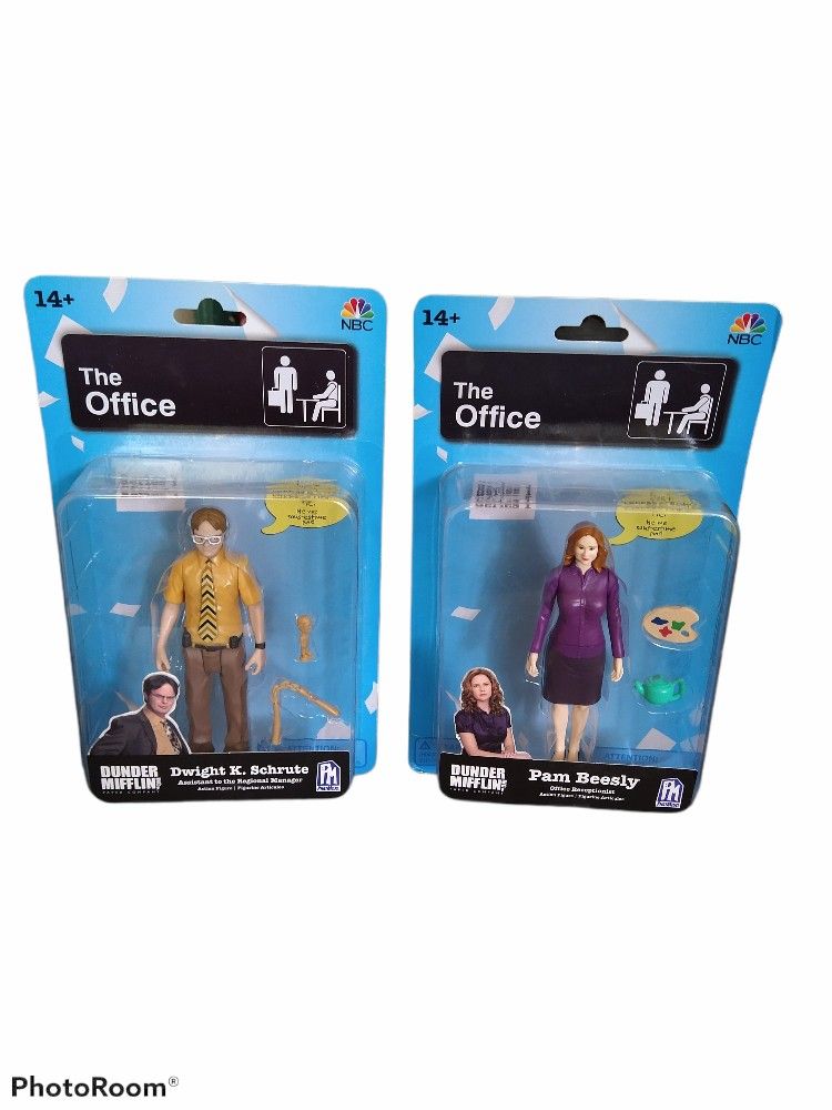 The OFFICE: action figure set

Will only sell as a set. Please don't ask to sell individually. 

Dwight and Pam from the show The Office. Brand New. S