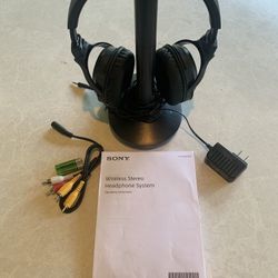 Sony Wireless Headphone System 