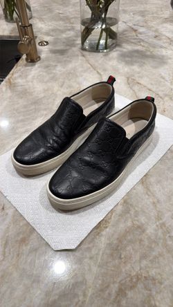 Gucci Web Accent Leather Sneakers Mens 12-13
