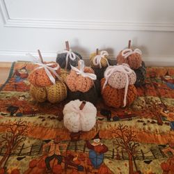 NEW! Halloween Decor Pumpkins Hand Crafted $2.00 Each
