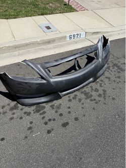 Fiberglass G37 ipl bumper w only top tabs