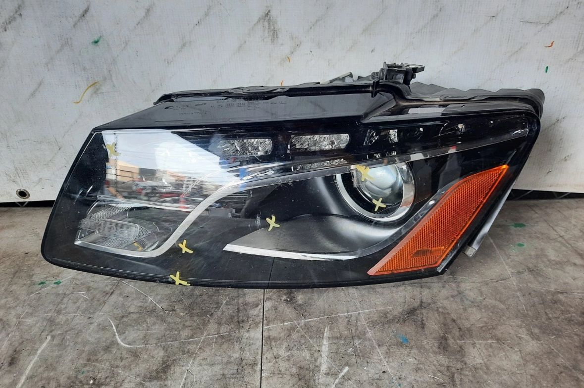 2009-2012 AUDI Q5 LEFT DRIVER XENON HEADLIGHT LIGHT LAMP (8R) OEM USED #4295