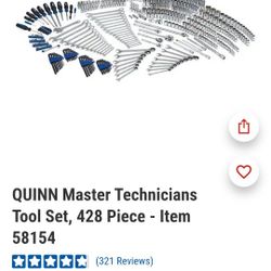 Quinn 428 Master Tool Set