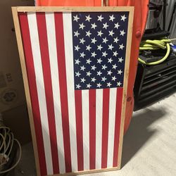 Wooden American Flag