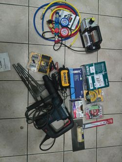 Mixed Tool Lot – Bosch, DeWalt, HVAC & More