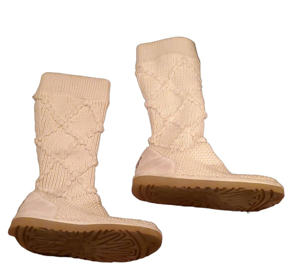 UGG Argyle Knit  Beige boots   7