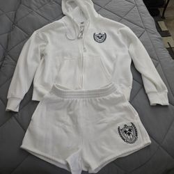 Pink Jogging Jacket And Pink Shorts