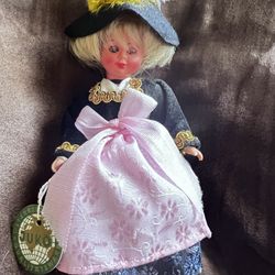 Vintage Rare Australian Antique Sleepy Eyed Blonde Girl Doll Eyes Open & Shut