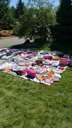 Tons of girls clothes and toys