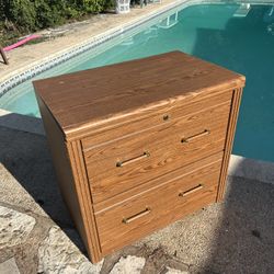 Wooden Filing Cabinet