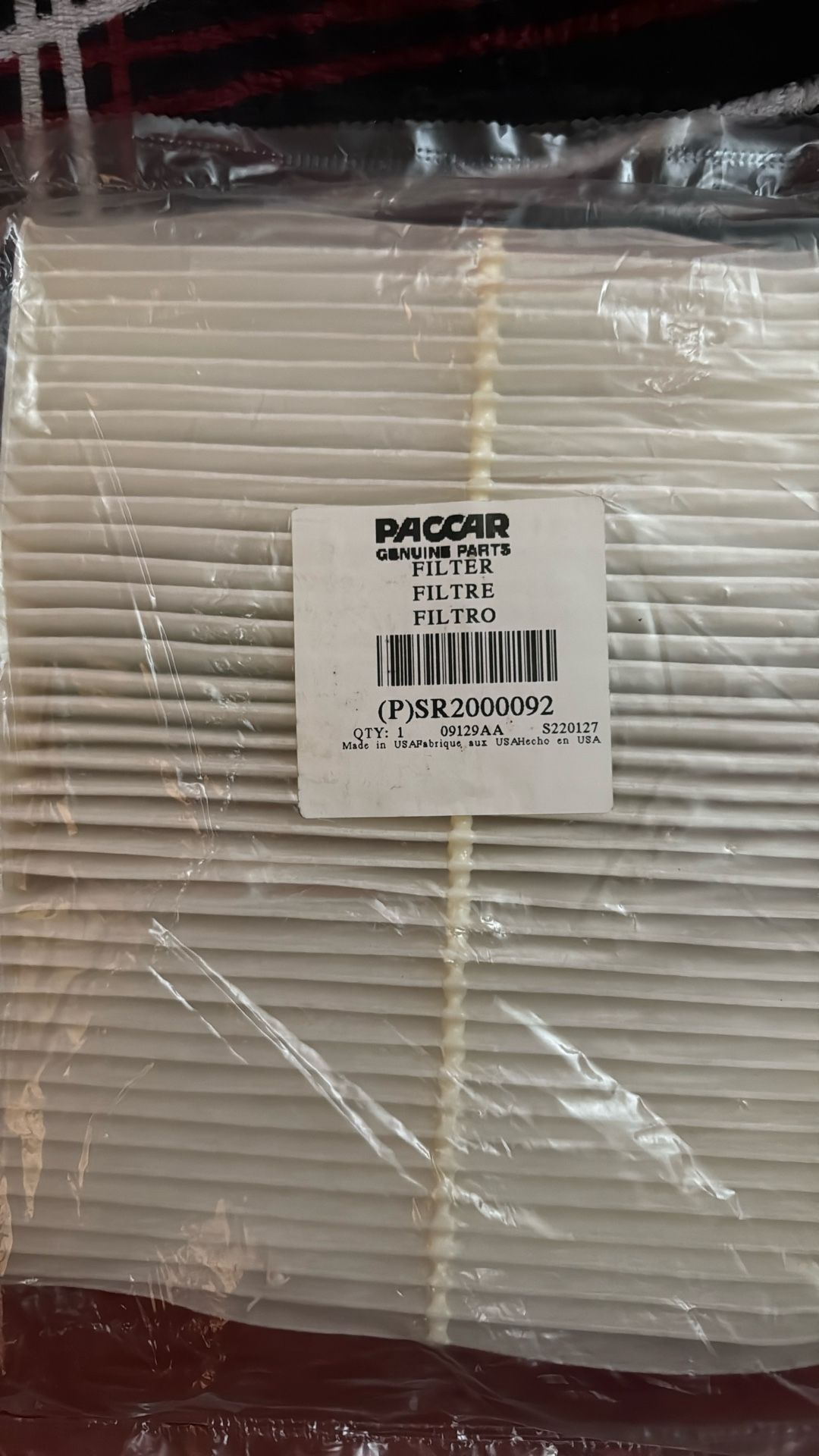 Paccar Genuine Parts Air Filter (p)sr(contact info removed) Qty 2