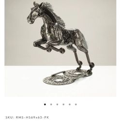 Horse Inspired Recycled Metal Sculpture 