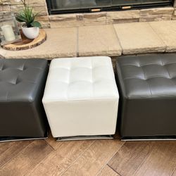 Macro Modern Graphite Swivel Ottoman/Stools