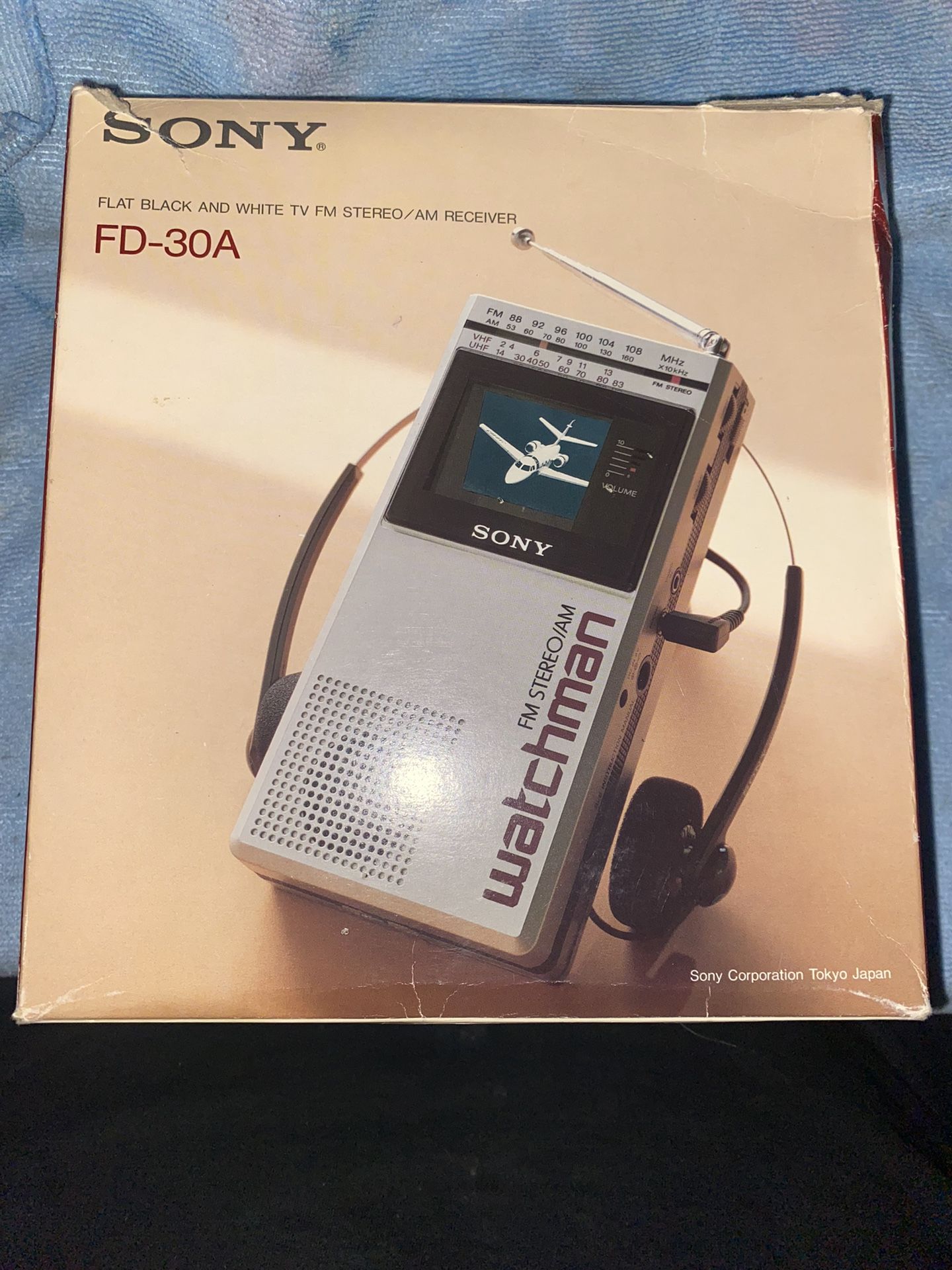 RARE Sony Watchman FD-30A XTRA Clean Case & Manual Inc Original Box And Stickers