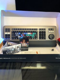 Blackmagic Davinci Resolve Editor Keyboard EOS Studio Software