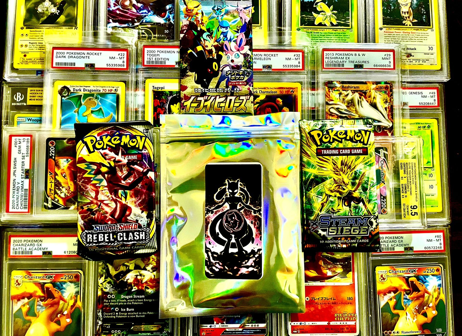 Pokémon ELITE Bundle, PSA•BGS•CGC 1 Graded 2 Booster Packs per Bundle!