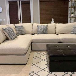 Serene Sectional Sofa Couch With İnterest Free Payment Options 