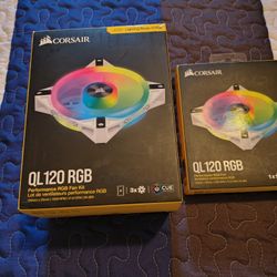 Corsair QL Fans Like New 1 Month Old 4 Fans 120 Mml 