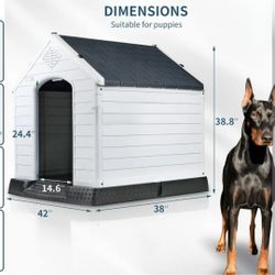 NEW IN BOX ALL WEATHER Dog House Xl $100 Water Proof Dog Igloo Casa De Mascota 