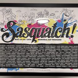 Sasquatch Music Festival Poster & Frame