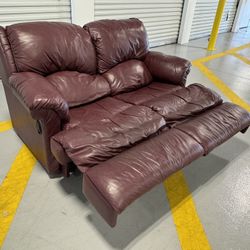 Leather Recliner Sofa Loveseat