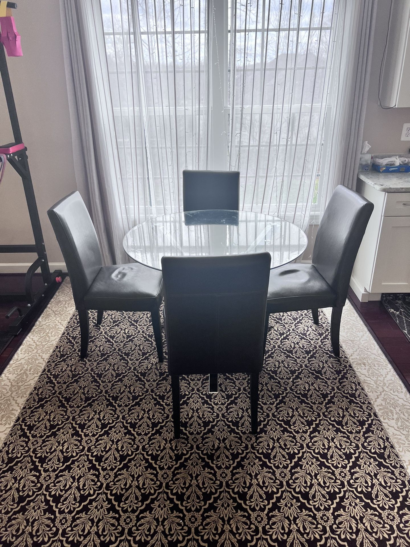 Glass Dining Table With Chairs