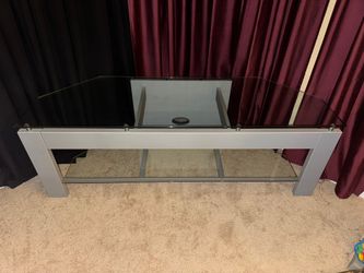 58" Glass TV Stand