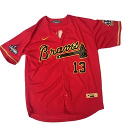 Nike Atlanta Braves Ronald Acuna Jr. 2021 World Series Jersey L