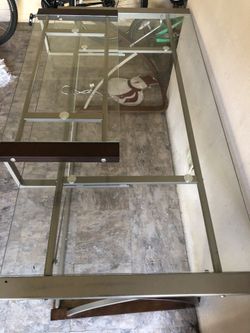 Glass desk