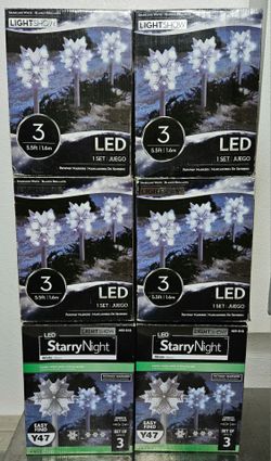 LED Christmas Snowflake Lights