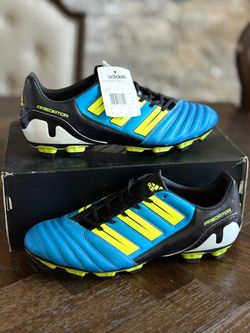 Adidas P Absolado TRX FG Soccer Cleats Blue Black Yellow U41975 Mens Size 10