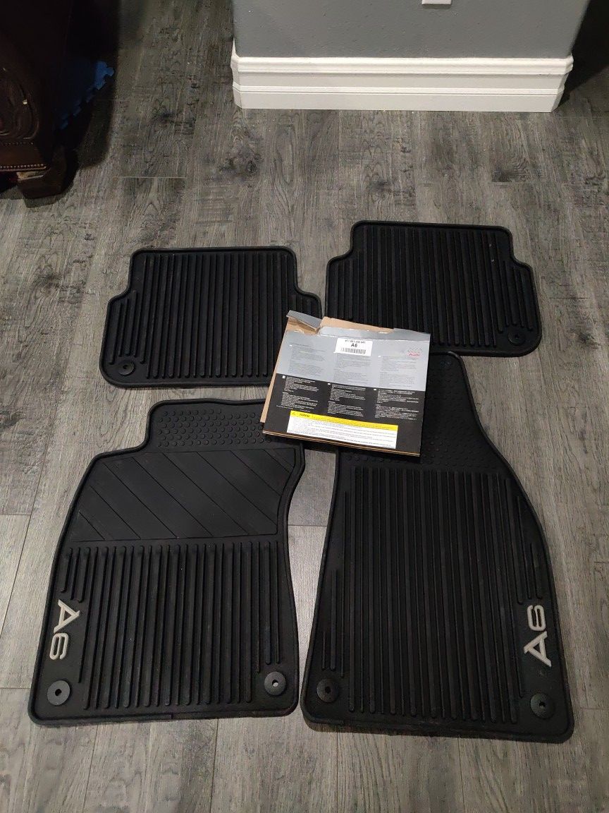 AUDI A6 S6 Premium Rubber Floor Mats - A6 S6 2005-2011 OEM 4F1-061-450-A-041