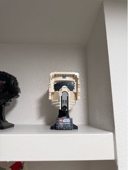 Built Lego StarWars Helmets