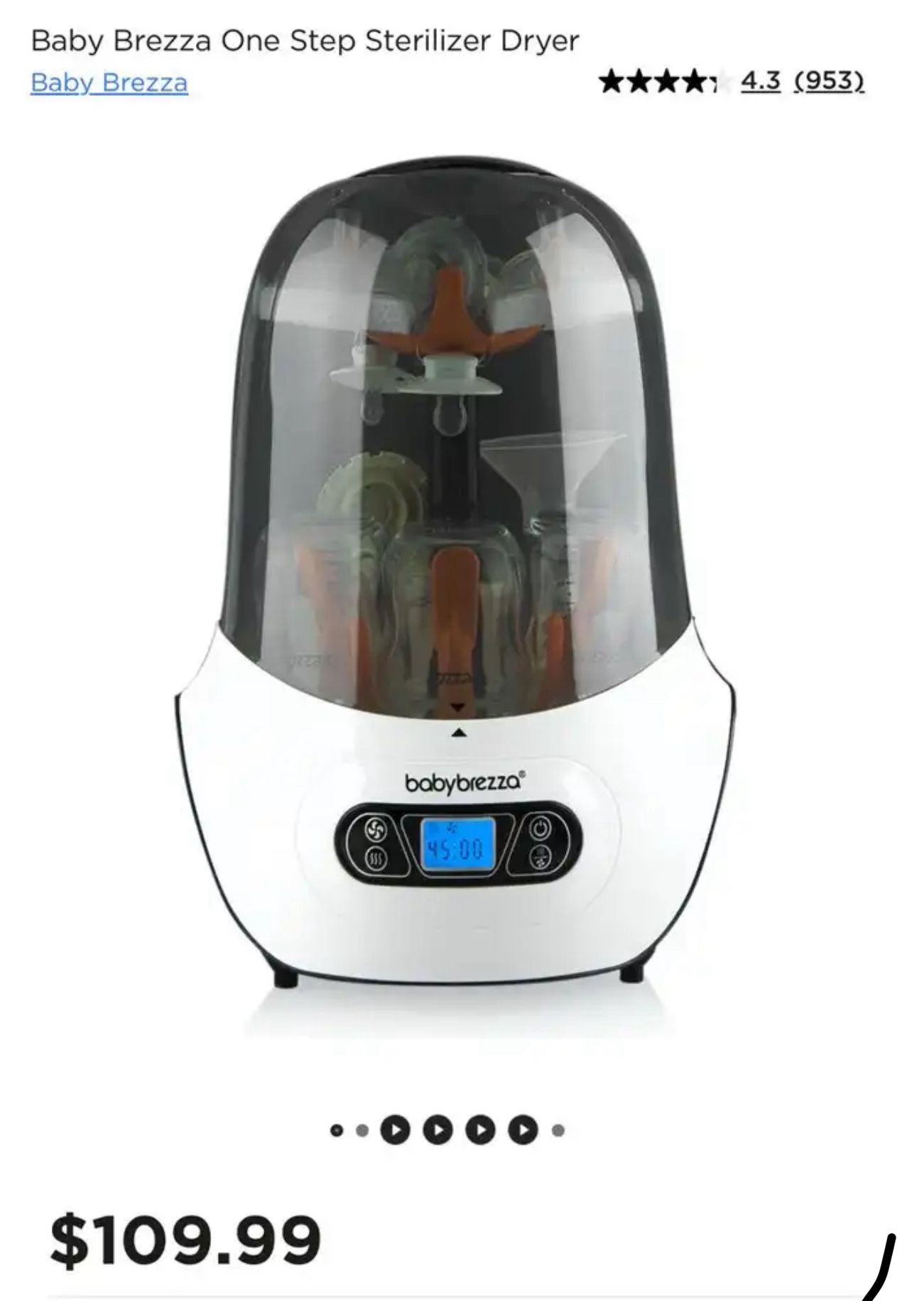Baby Brezza One Step Sterilizer Dryer