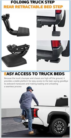 Folding Retractable Bed Step 2024-2026 Toyota Tacoma