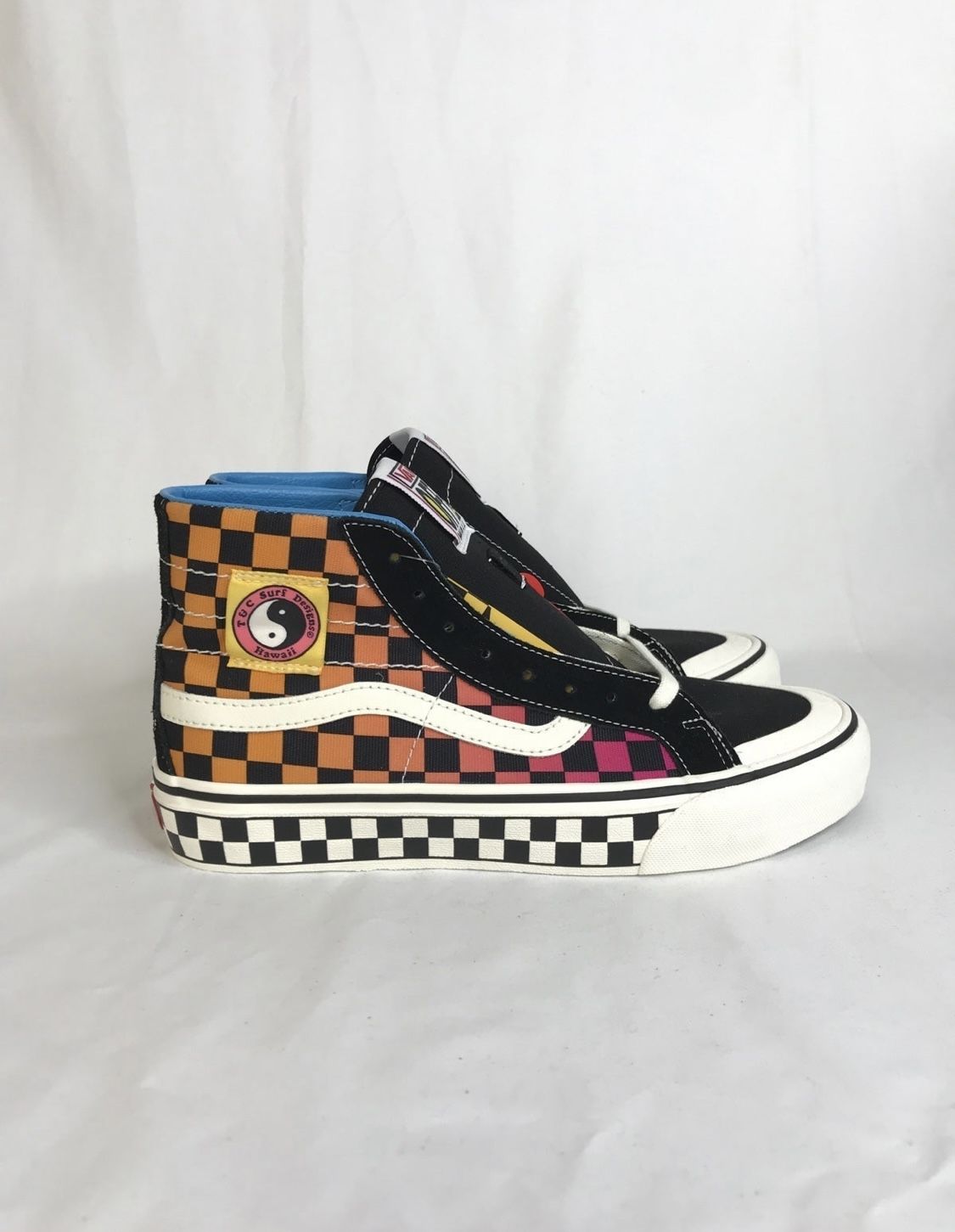 Vans "Sk8-Hi T&C 138 Decon SF" Sneakers (Checkerboard/Marshmallow) Skate Sz 8.5 New without box.