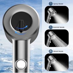Filtered Shower Head with Handheld, High Pressure Water Flow and Multiple Spray Modes Shower Head with Filter, Power Wash for Hard Water, Showerhead w