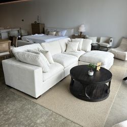 Modular Cloud Sofa Sectional With Ottoman Chaise — FREE Delivery