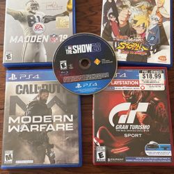 5 PS4 Games 