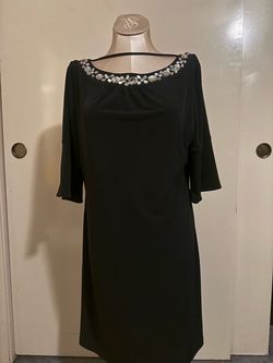 Women’s moda international XL dress + rhinestones