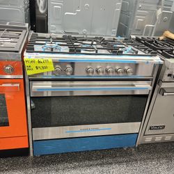 Fisher & Paykel 36” Wide All Gas Stainless Steel Range 