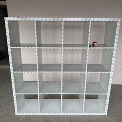 Sixteen Cube Open Book Case - Garage Storage Shelving