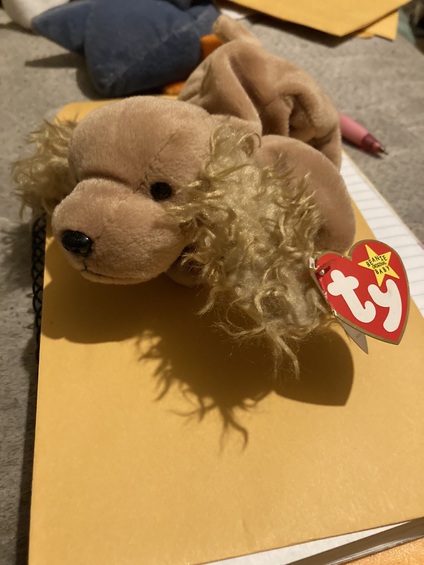 Spunky the dog rare beanie baby