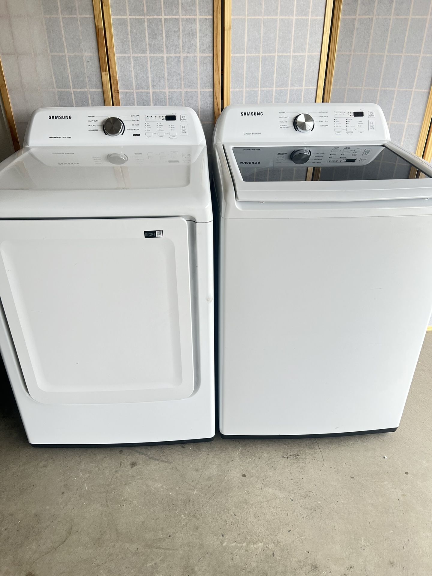 Samsung Washer And Gas Dryer Set