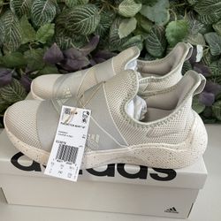 Adidas Women's Puremotion Adapt SPW Running Slip-On Shoes Beige size 7, 8