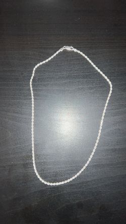 Silver rope chain
