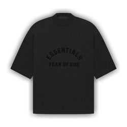 Fear of God Essentials Tee Jet Black (SS23)
