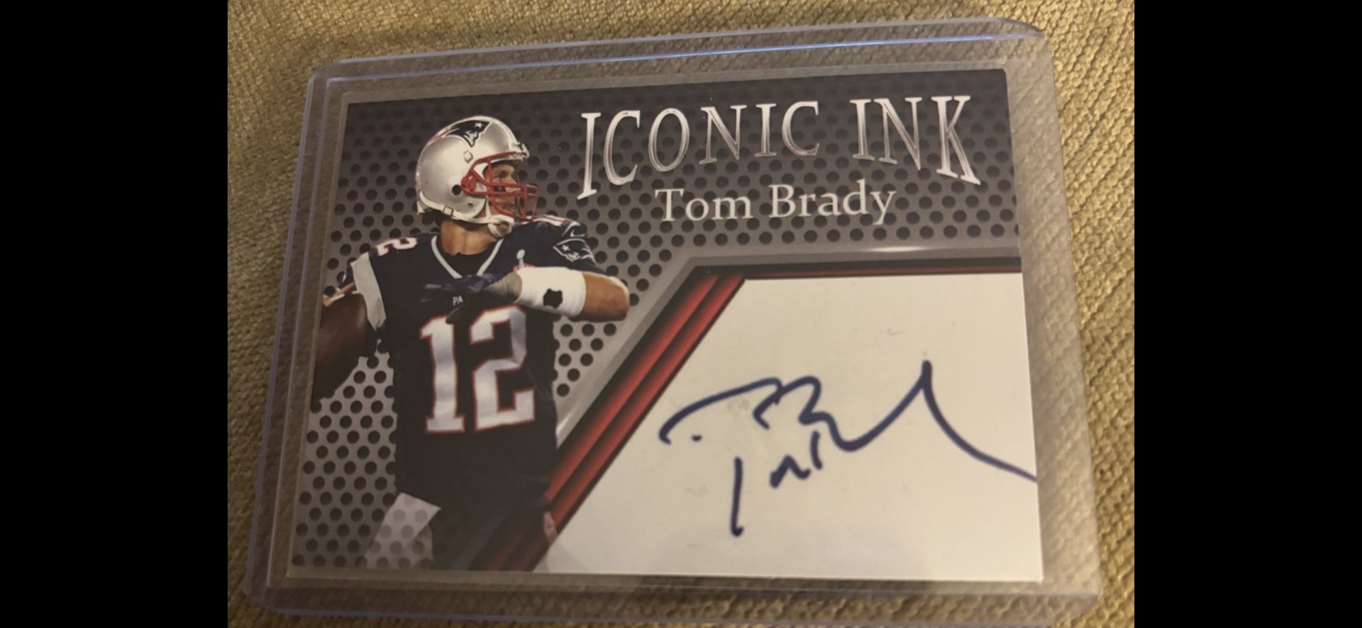 Tom Brady Ring And Facsimile Signature Card
